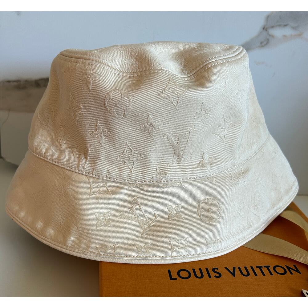 Louis Vuitton Monogram LV First Bucket Hat, Small